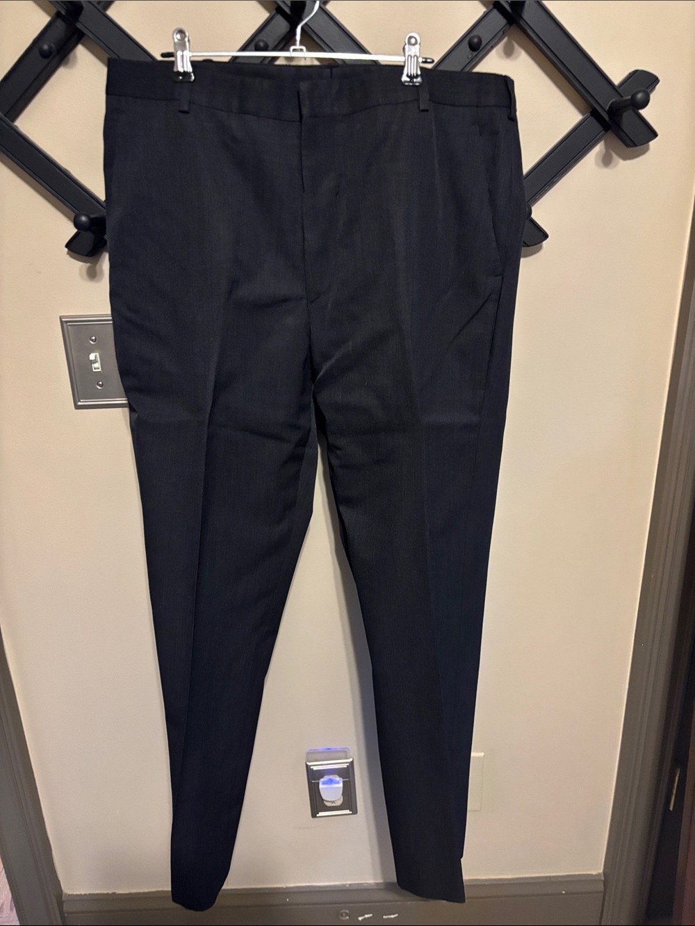 J. Crew Men's Black Dress Trousers